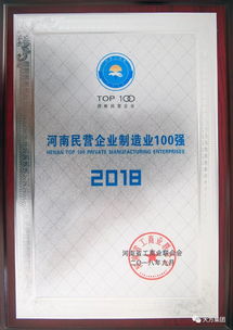 熱烈慶祝大方集團入圍2018河南民營企業(yè)制造業(yè)100強與民辦高校發(fā)展成就